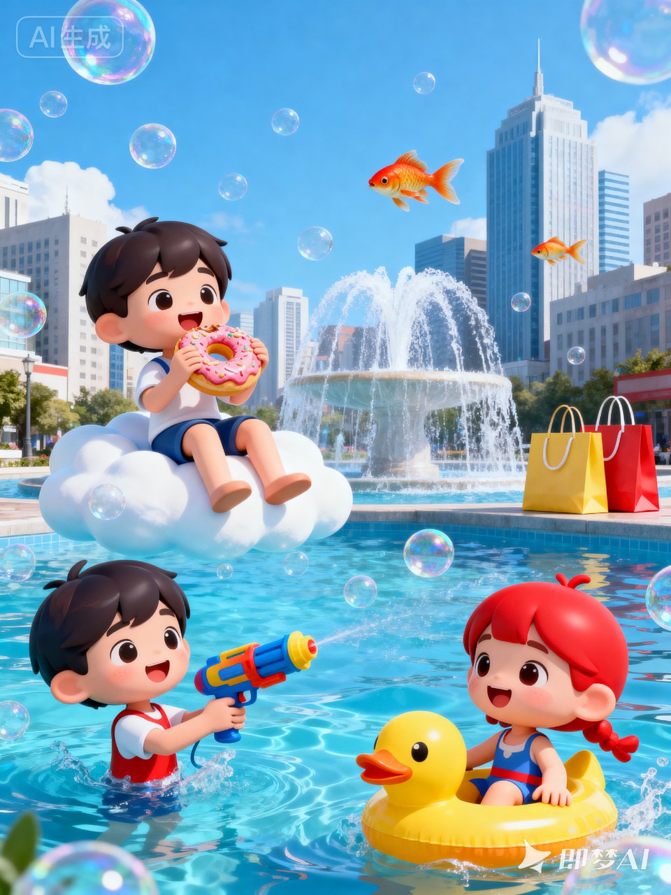 夏日泳池海报